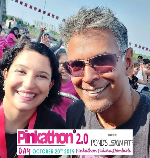 Gopa with Milind Soman