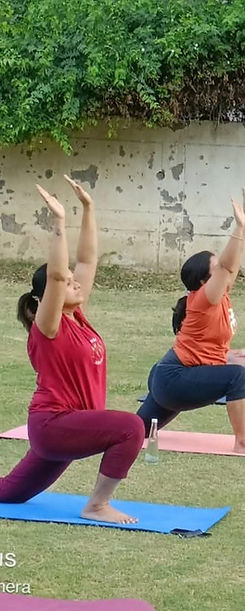 Outdoor yoga
